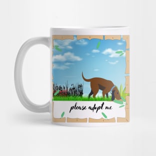 please adopt me by dog Mug